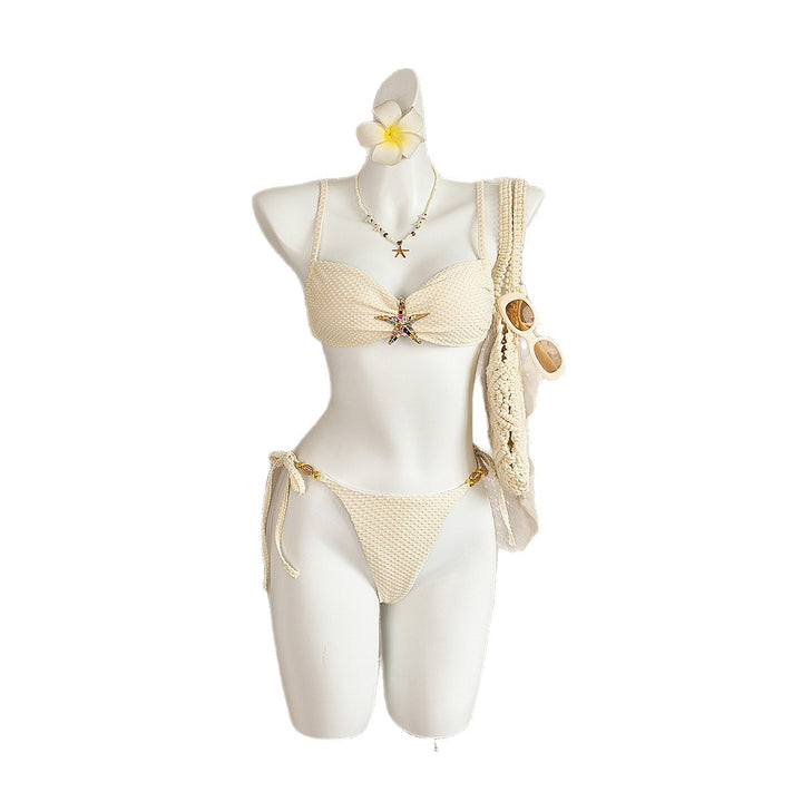 Women's bikini with sparkling star motif and adjustable straps StylebySassy