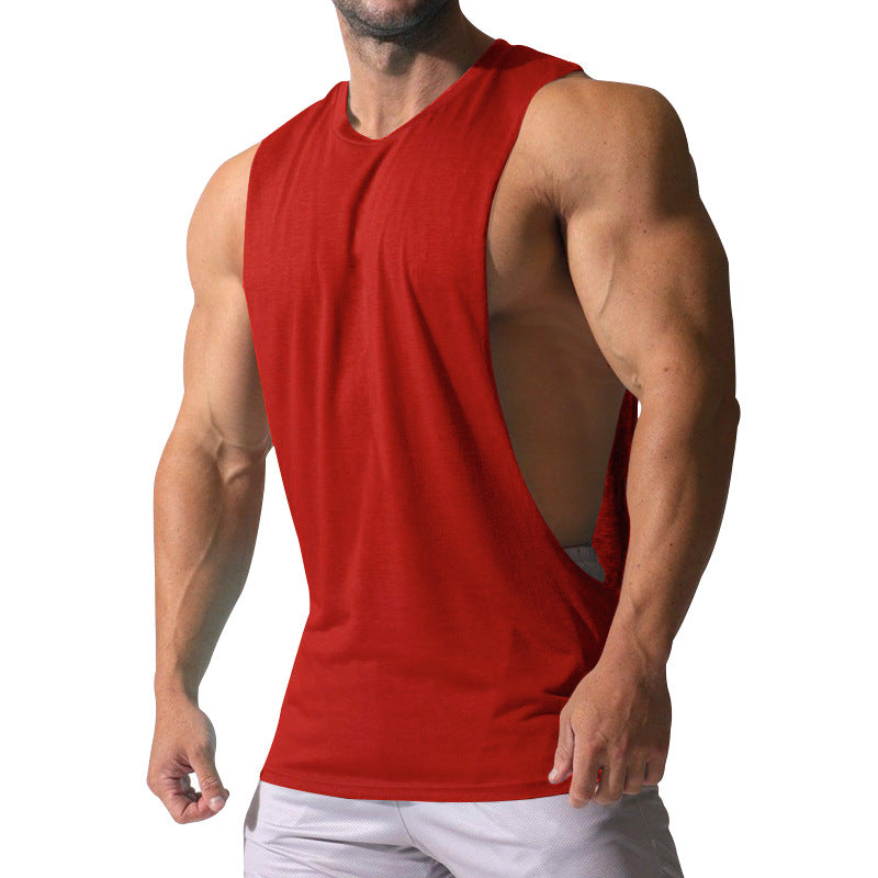 Men's muscle shirt with extra deep arm openings and breathable cotton blend StylebySassy