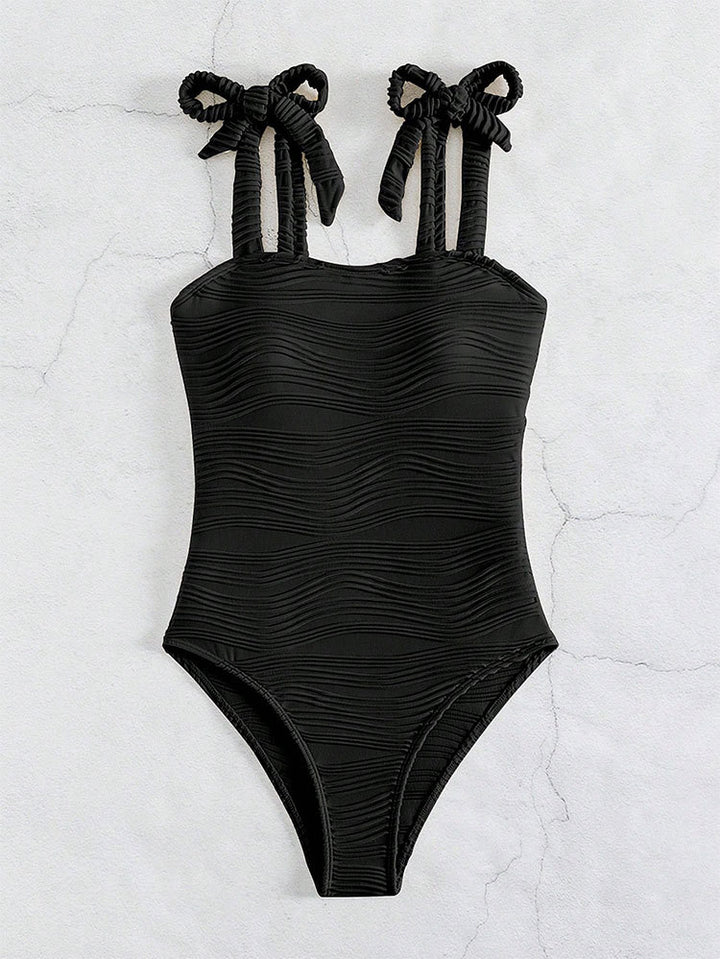 Women's One-Piece Swimsuit with Elegant Gathered Detail