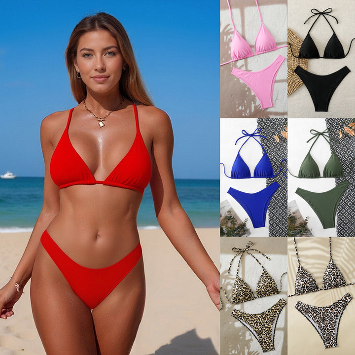 Women's Triangle Bikini with High Leg Cut StylebySassy