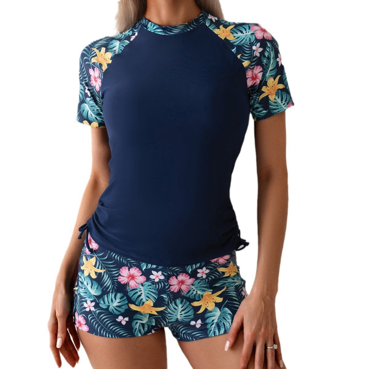 Ladies Surf and Sports Suit with Floral Accents StylebySassy