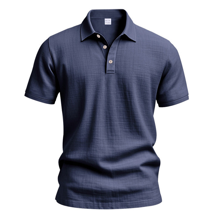 Men's nano lightweight structured polo with kent collar and concealed button placket StylebySassy