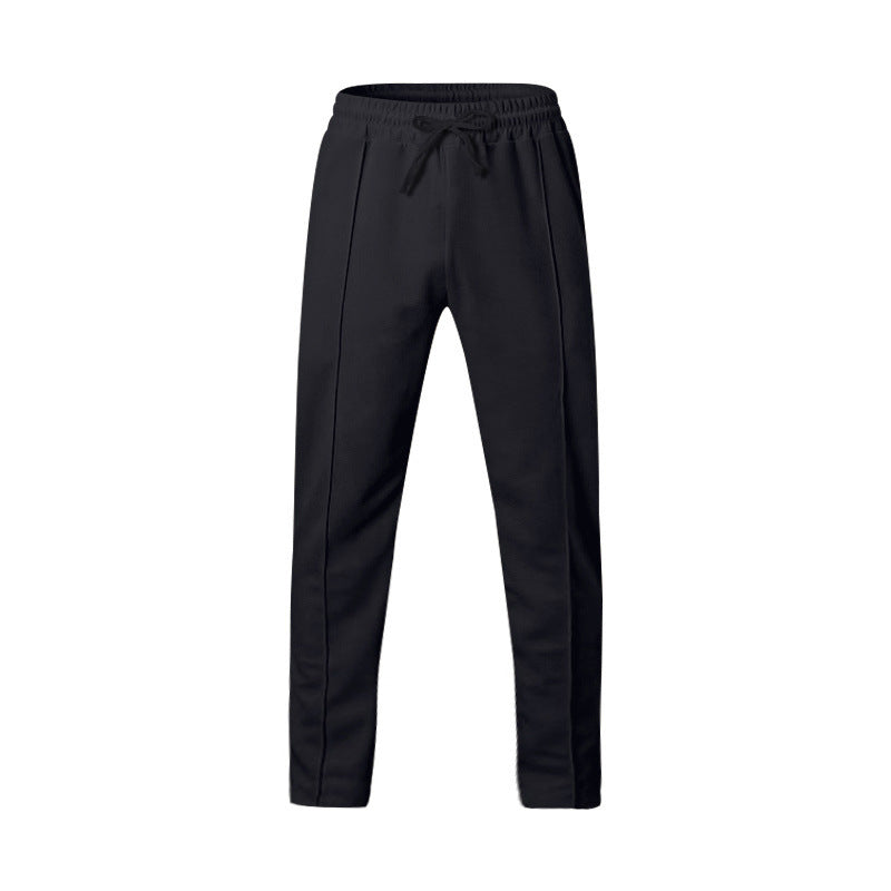Men's sporty joggers with elastic waistband and front center seam StylebySassy