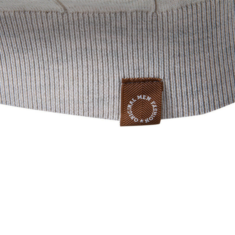 Men's lightweight short-sleeve knit pullover with fine rib structure and round neck StylebySassy