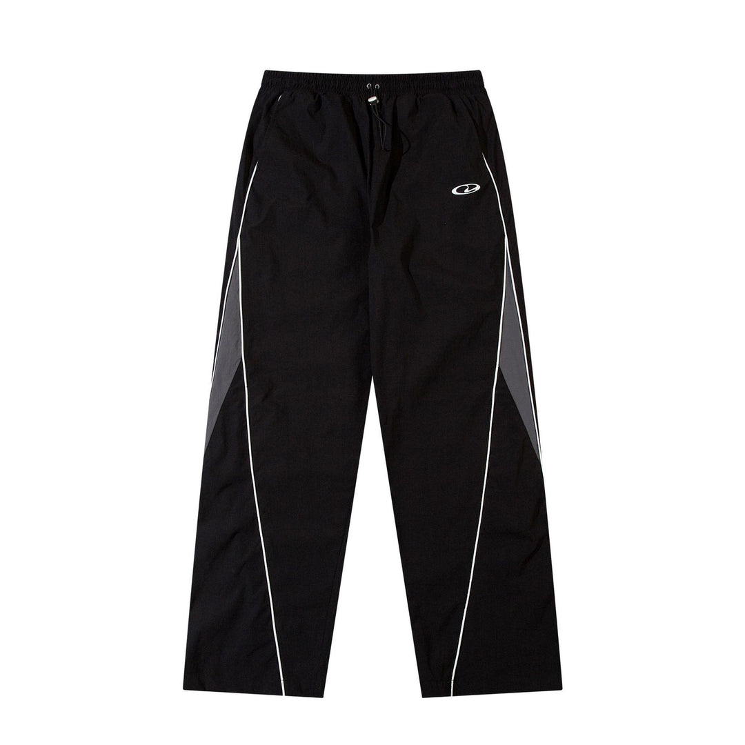 Men's sporty jogging pants with elastic waistband, side contrast piping, and straight cut StylebySassy