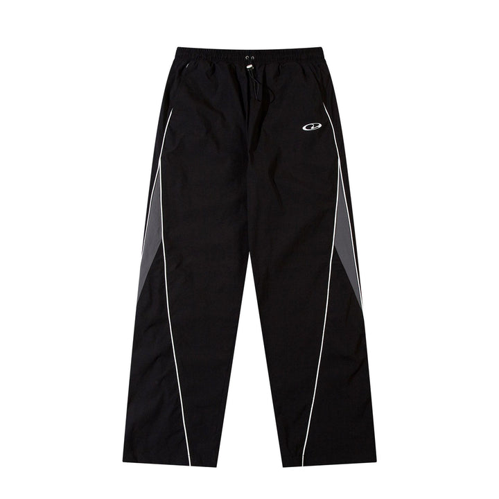 Men's sporty jogging pants with elastic waistband, side contrast piping, and straight cut StylebySassy