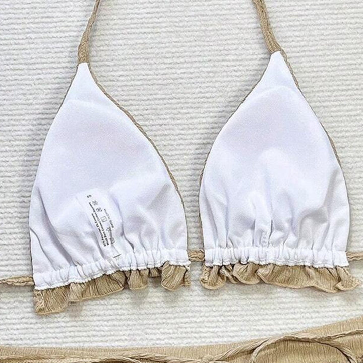 Women Triangle Bikini Set with Casual Shorts StylebySassy