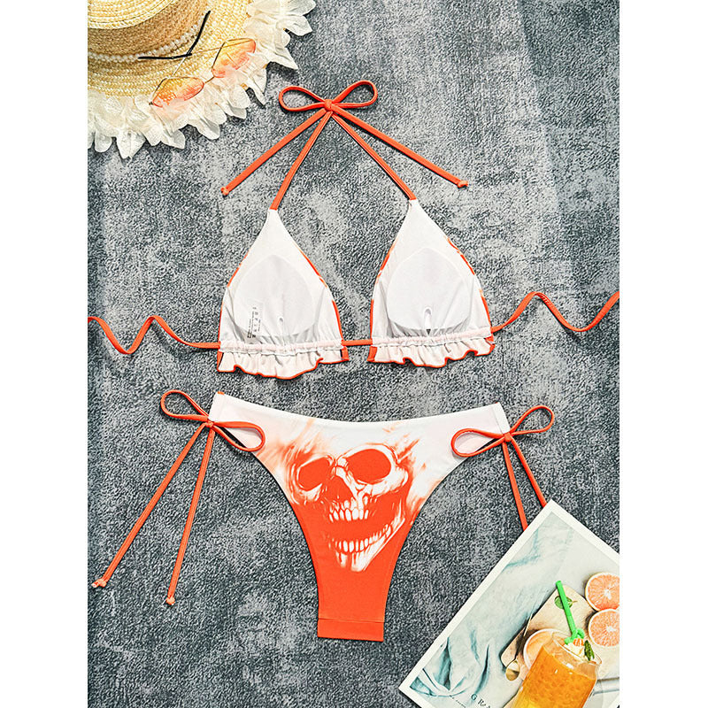 Women's Bikini Set with large skull design StylebySassy