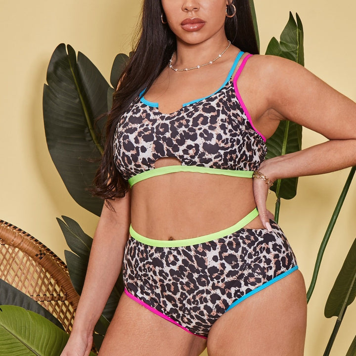 Women High-Quality Bikini with Trendy Leopard Pattern StylebySassy