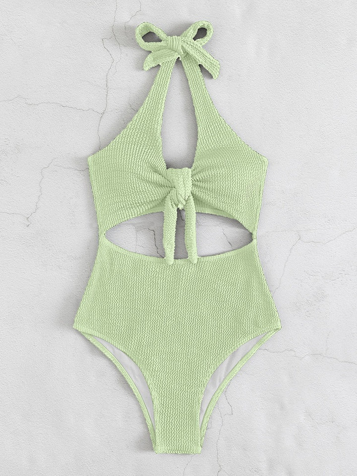 Women's One-Piece Swimsuit with Innovative Wrap Detail StylebySassy