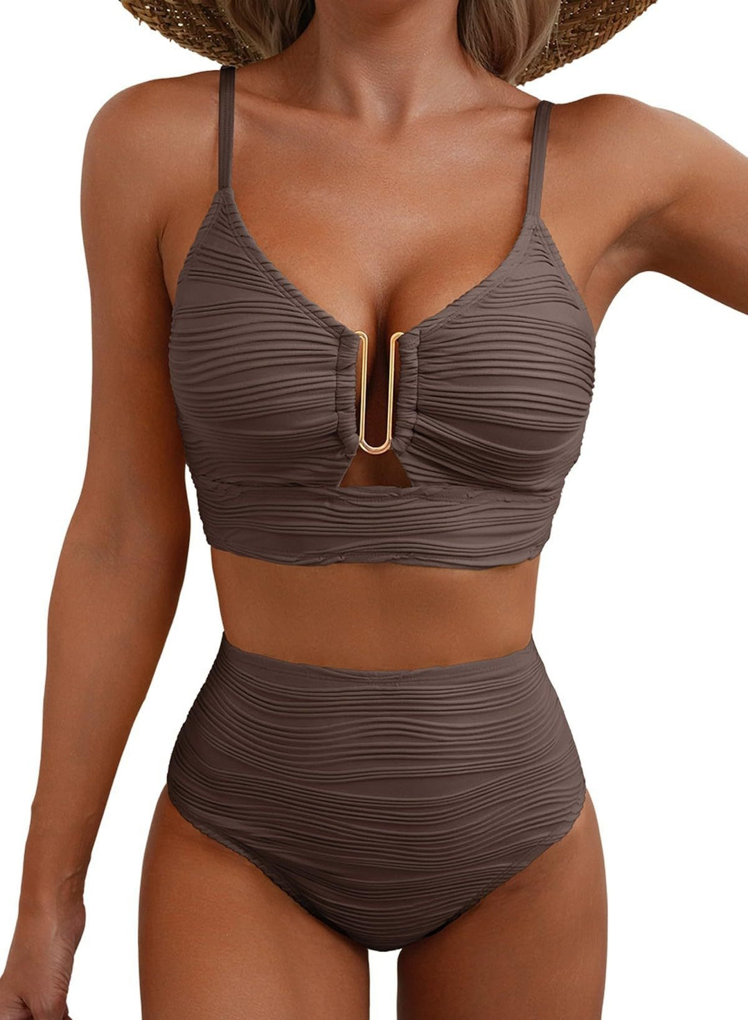 Ladies High-Cut Bikini with Ruffles StylebySassy
