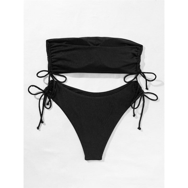 Women's bandeau bikini with adjustable ruching StylebySassy