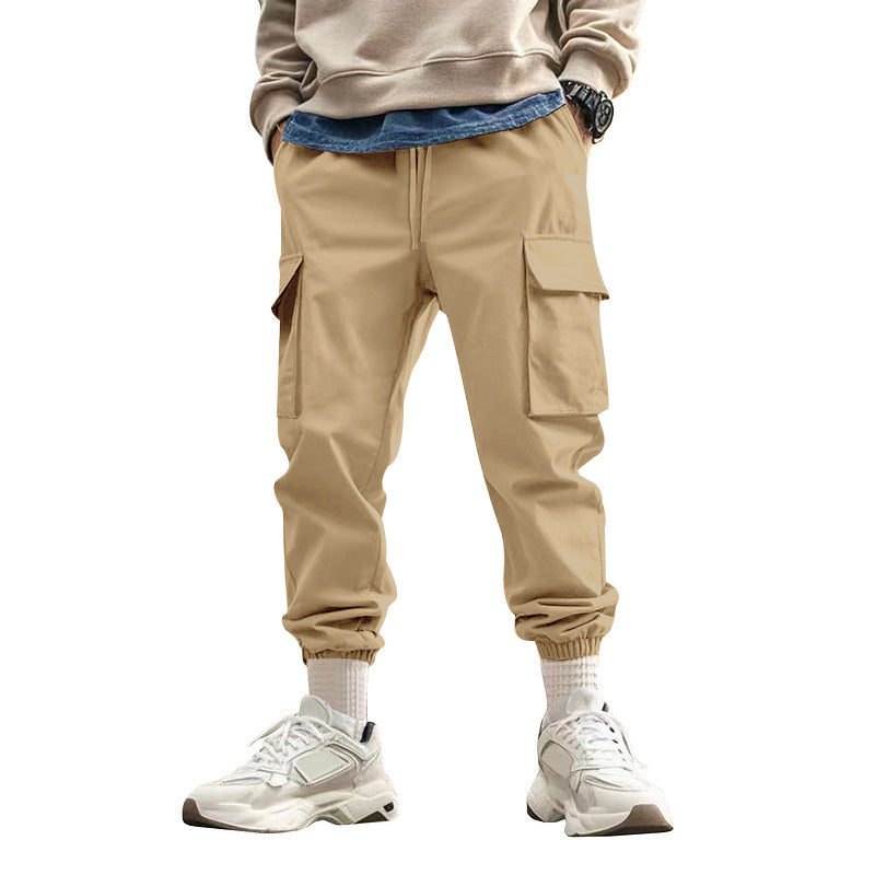 Men's urban utility joggers with multiple pockets and tapered leg StylebySassy