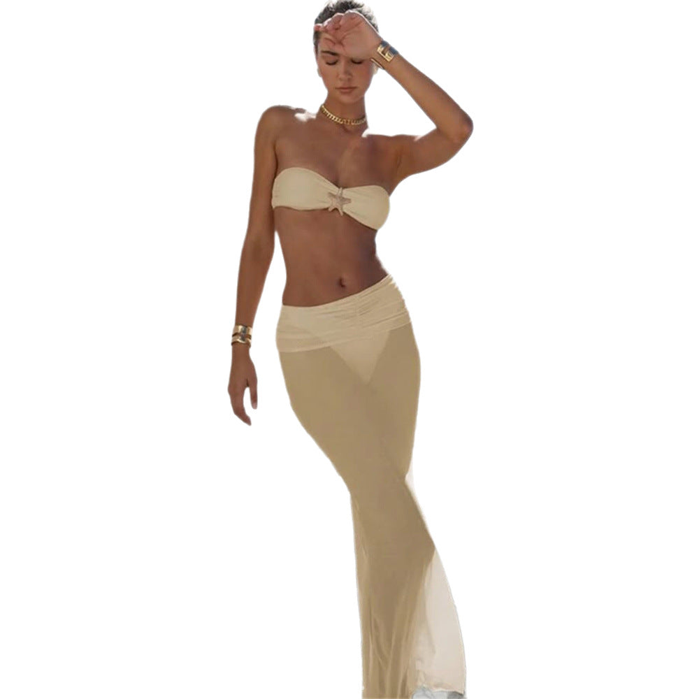 Ladies' bandeau bikini skirt with elegant cut StylebySassy