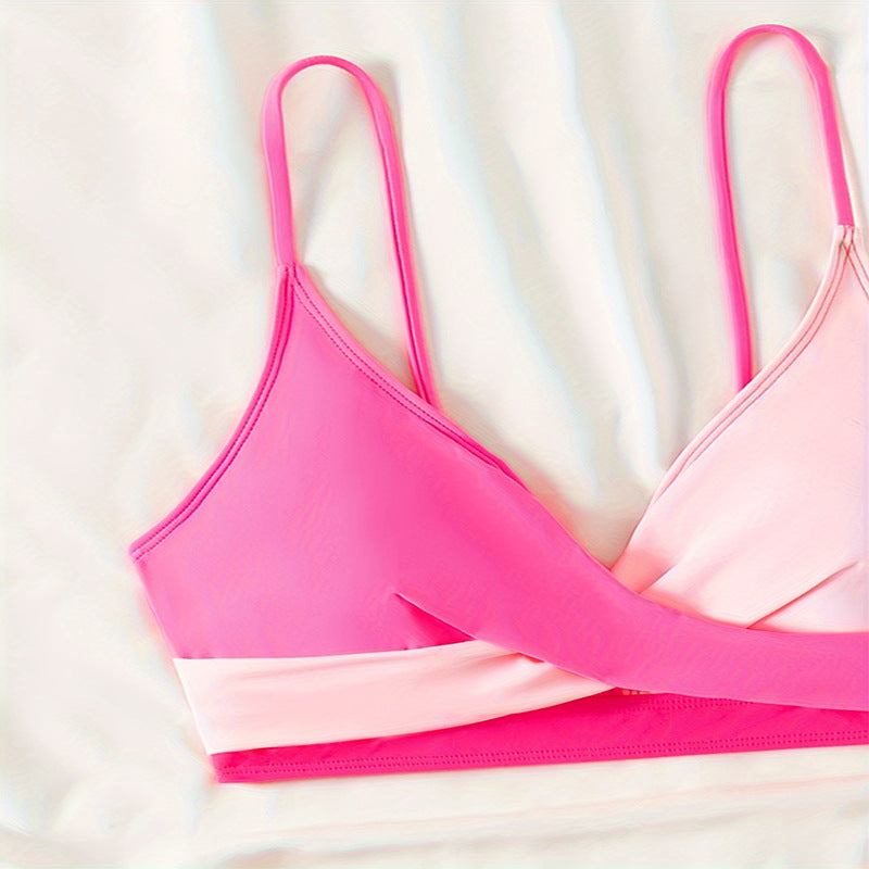 Women's bikini set with modern wrap design and high-waisted cut StylebySassy