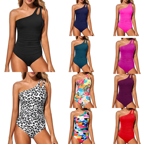 Ladies elegant asymmetrical one-piece swimsuit StylebySassy