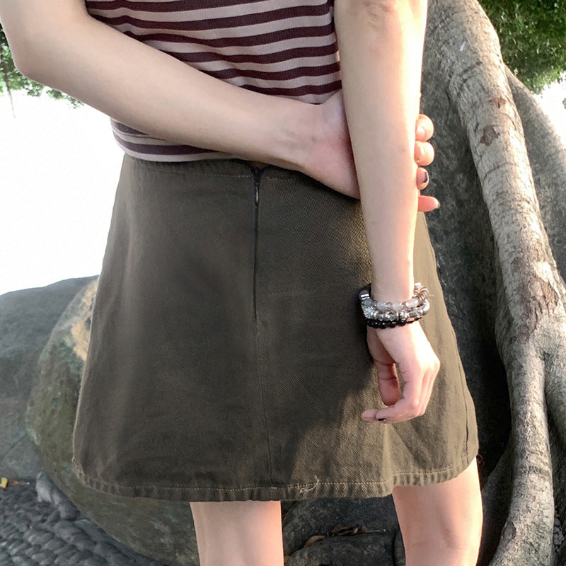 Women’s short skirt with stylish star appliqués StylebySassy