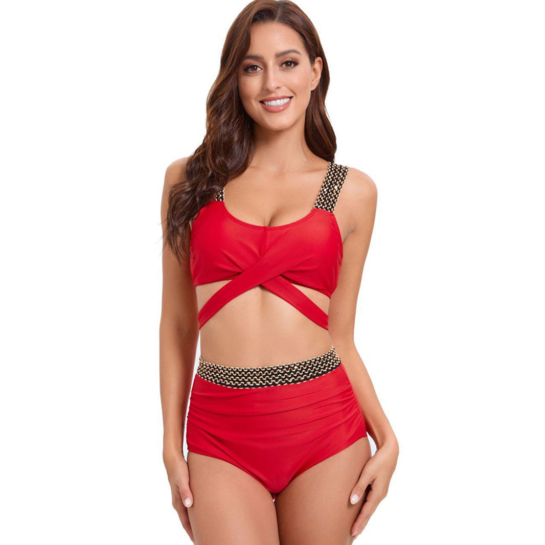 Women's Sporty Bikini Set with Sophisticated Wrap Design and Adjustable Straps StylebySassy