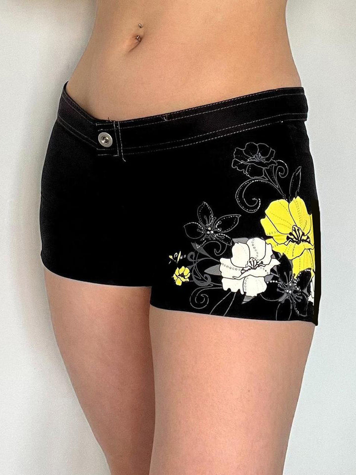 Ladies Funny Flower Shorts StylebySassy