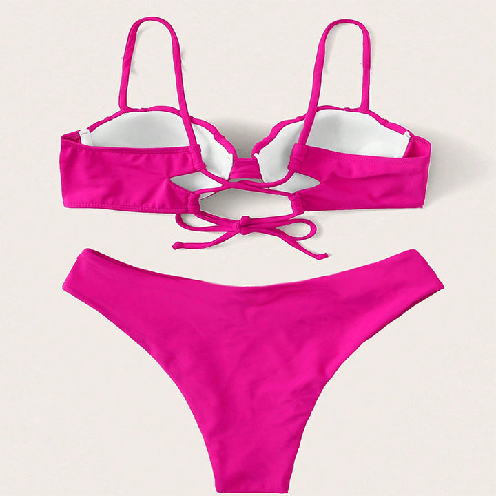 Women's bikini set with padded top and high-cut bottom StylebySassy