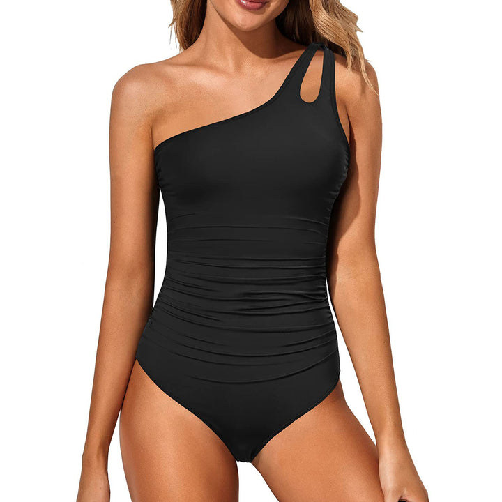 Ladies elegant asymmetrical one-piece swimsuit StylebySassy