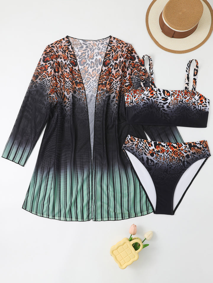 Women's Beach Ensemble with Leopard Pattern StylebySassy