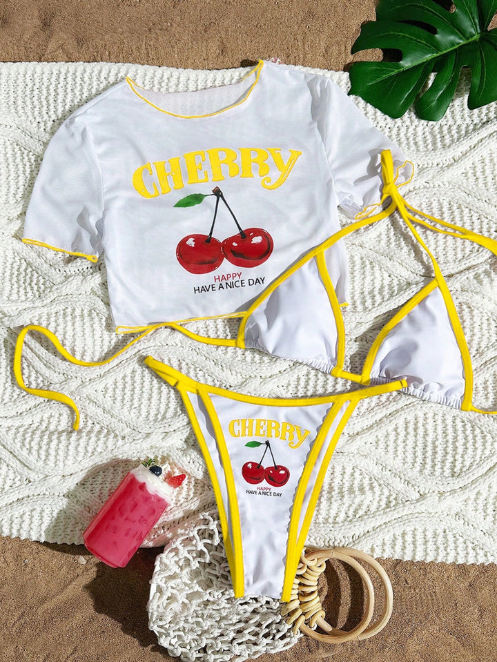 Women's Bikini Set with Creative Graphic Design StylebySassy