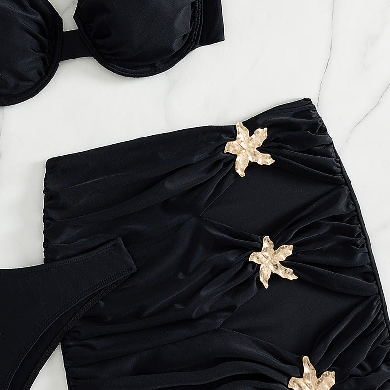 Women's bikini set with stylish skirt and padded top StylebySassy