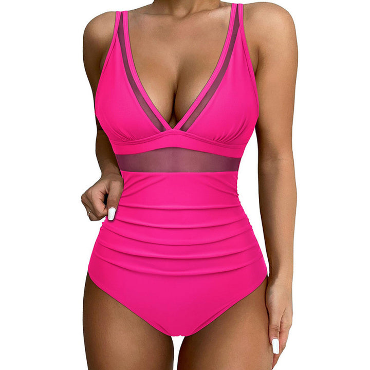 Women High-Cut Swimsuit with Fashionable Cut-Out StylebySassy