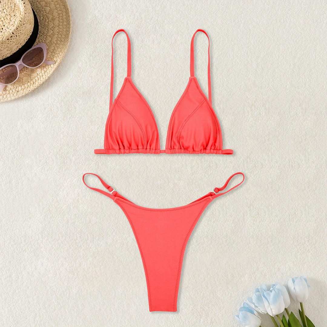 Women's Triangle Bikini with Adjustable Straps StylebySassy