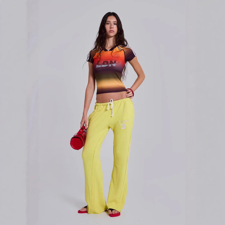 Women's Sports Top with Short Sleeve and Gradient StylebySassy