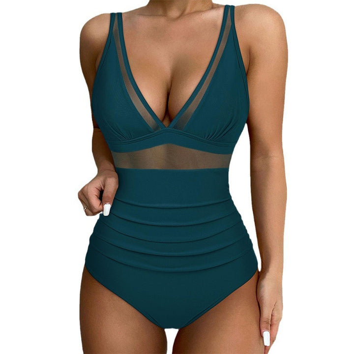 Women High-Cut Swimsuit with Fashionable Cut-Out StylebySassy