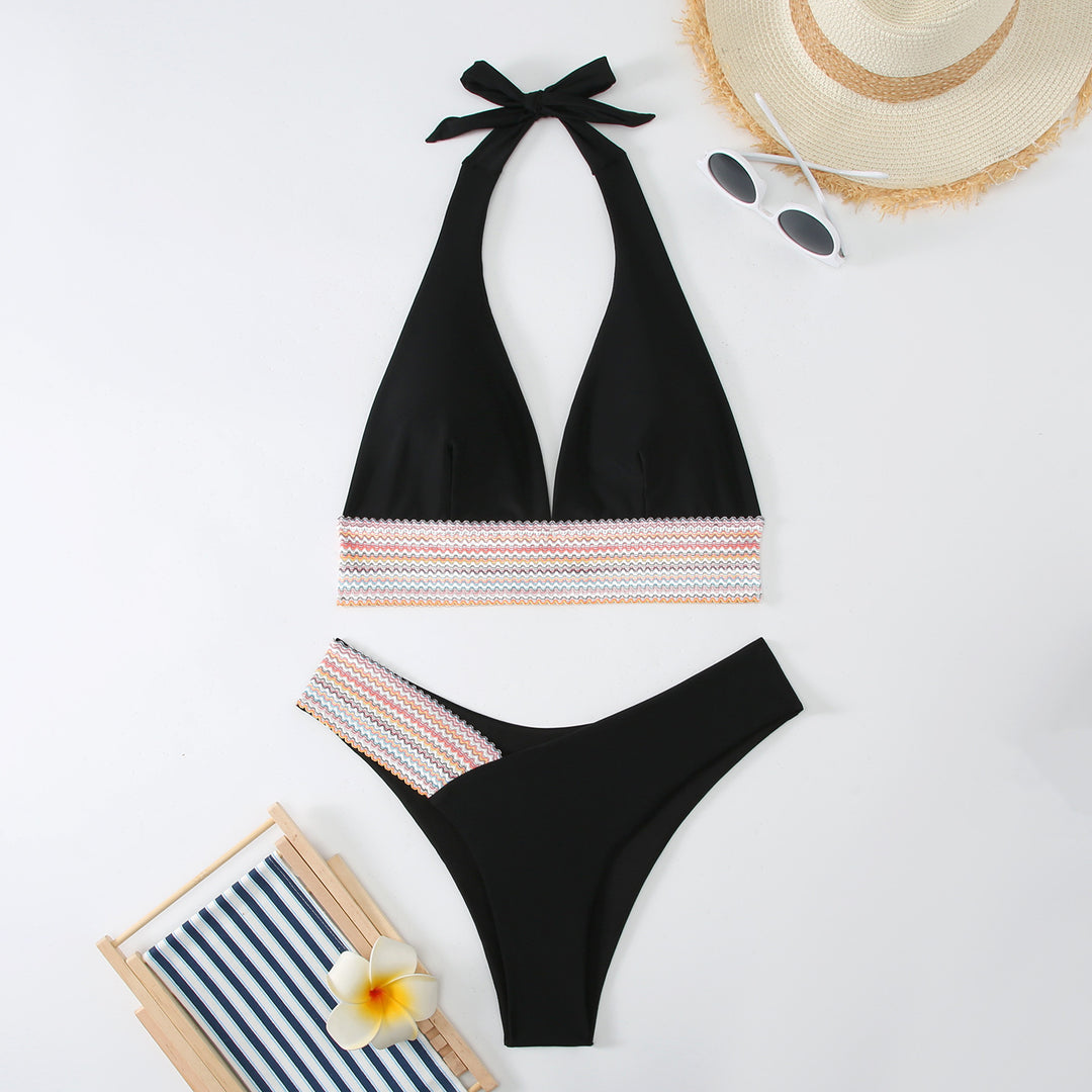 Women Triangle Bikini Set with stylish wrap band StylebySassy