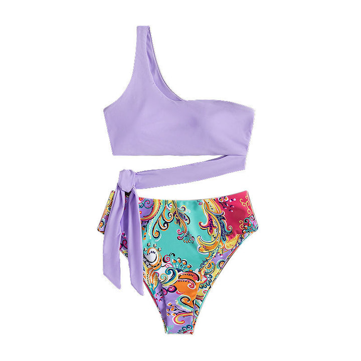 Ladies one-sided bikini with playful wrap waistband StylebySassy