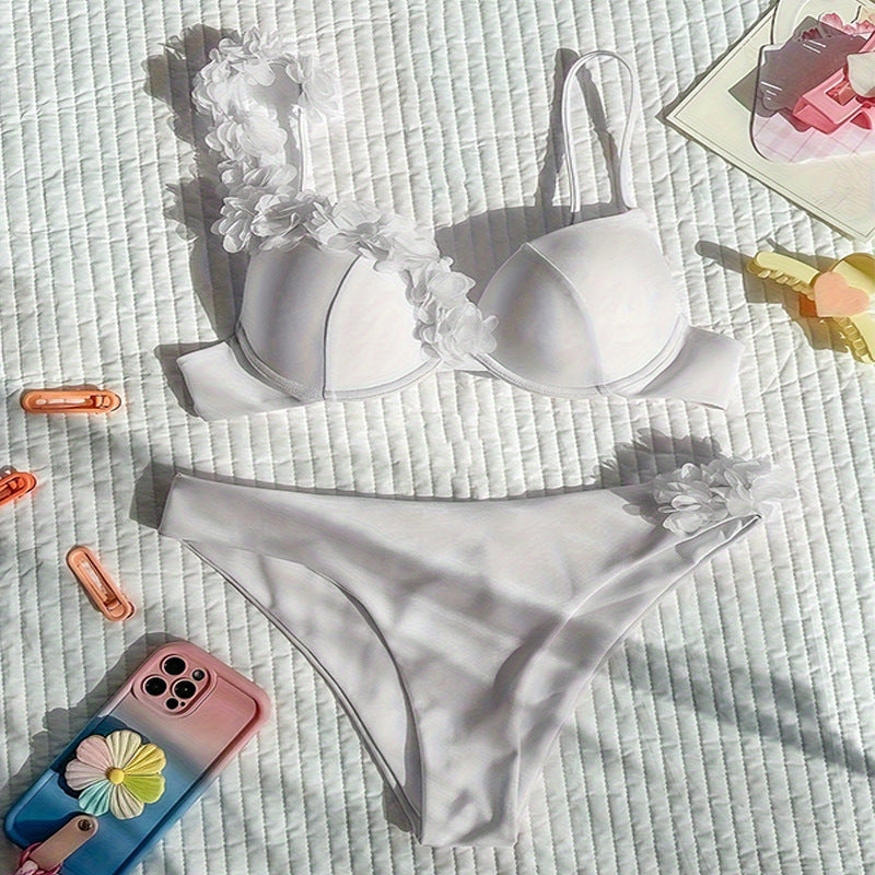 Women's bikini set with floral embellishments StylebySassy