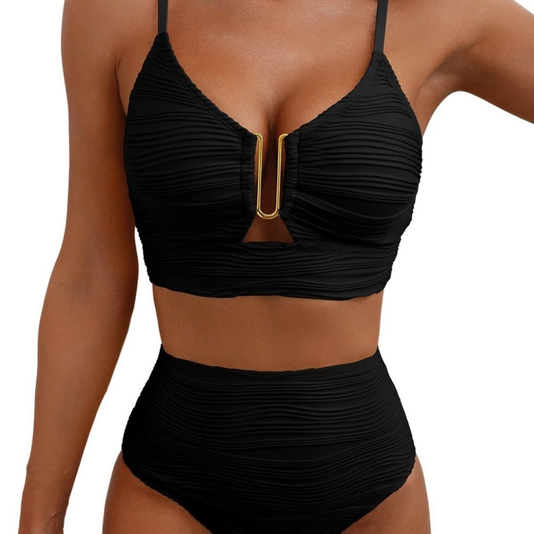 Ladies High-Cut Bikini with Ruffles StylebySassy