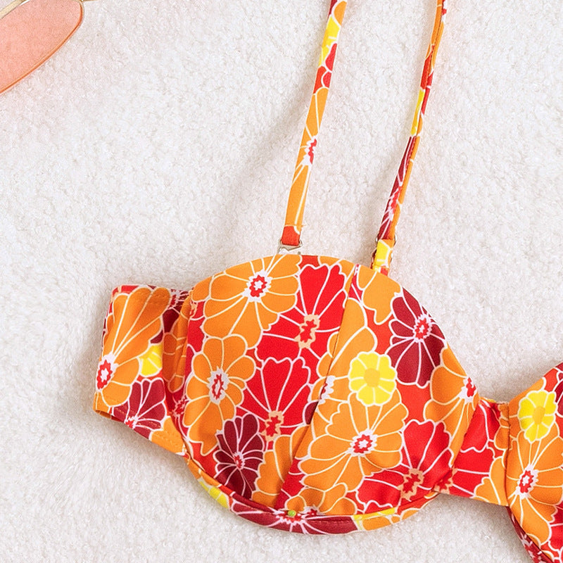 Women's bikini with floral design and flattering cut StylebySassy