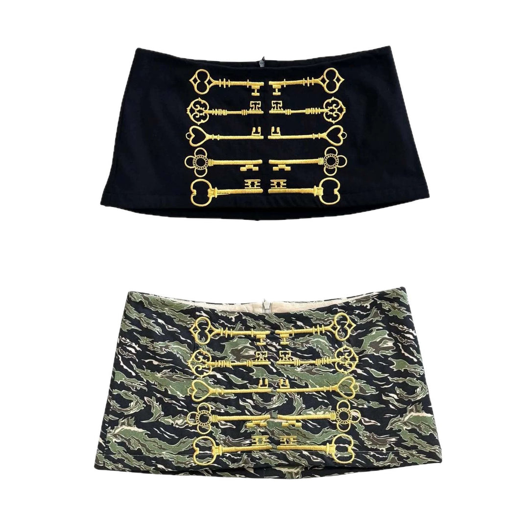 Women's mini skirt with unique key design StylebySassy