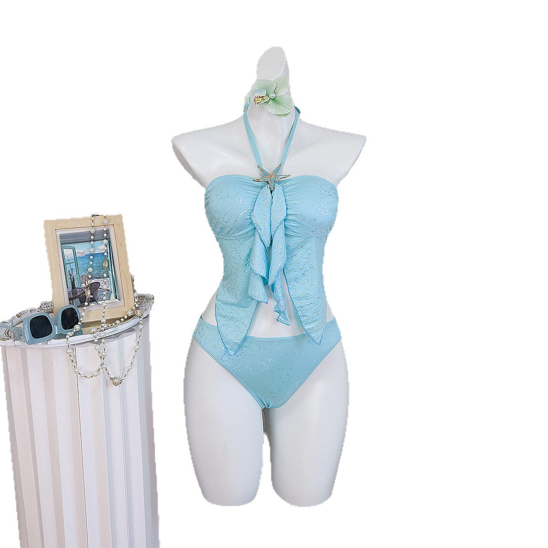 Women's Bandeau Bikini with Ruffles StylebySassy