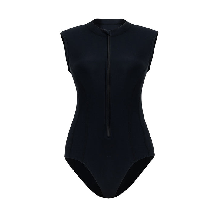 Women’s Sporty One-Piece Swimsuit with High Neck StylebySassy