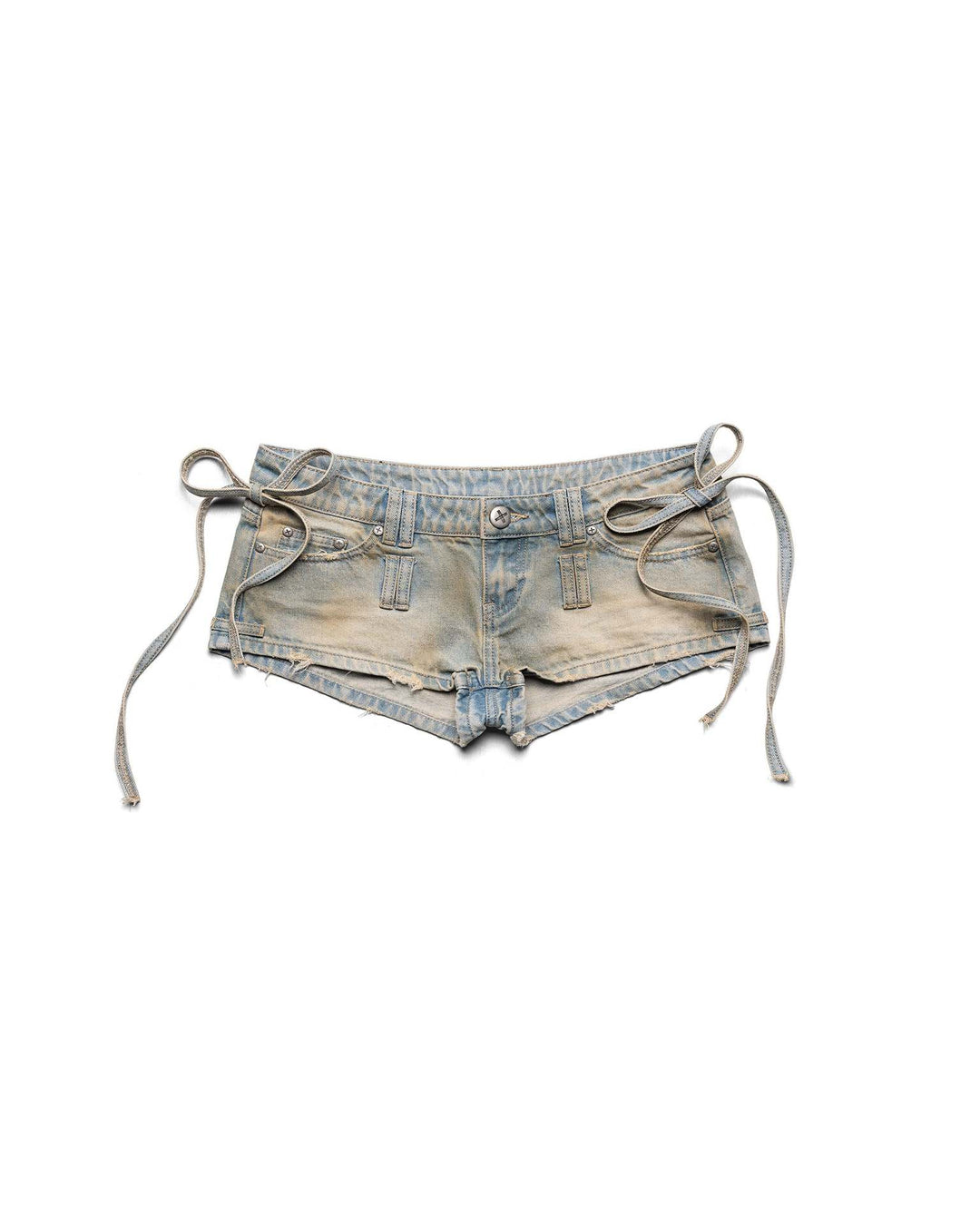 Women Stylish Denim Shorts with Adjustable Waistband StylebySassy