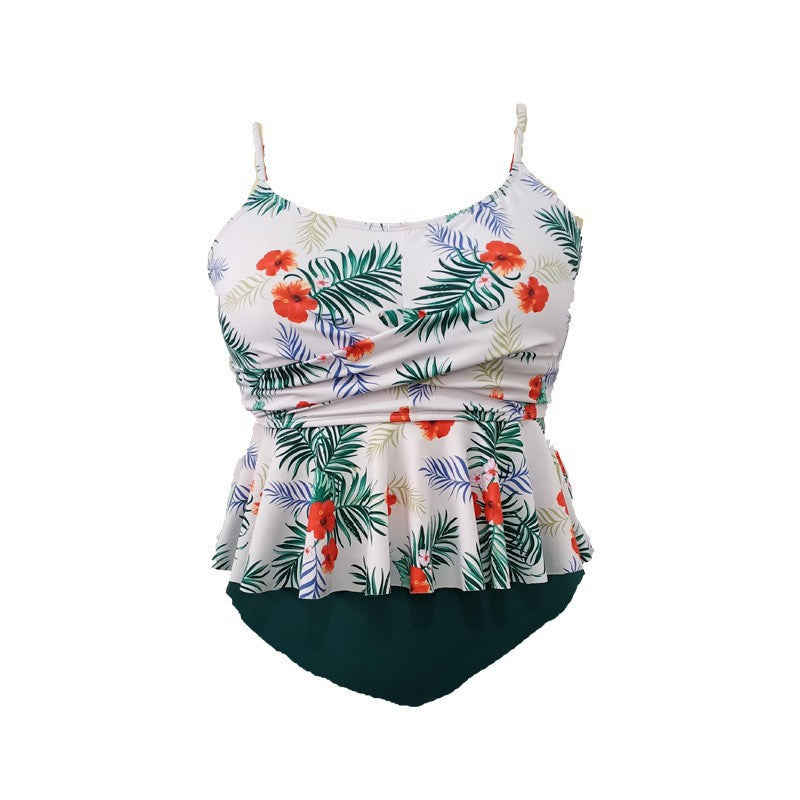 Women's tankini with ruffle design and figure-flattering top StylebySassy