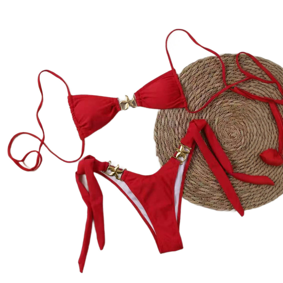 Women's Bikini Set with Elegant Buckles StylebySassy