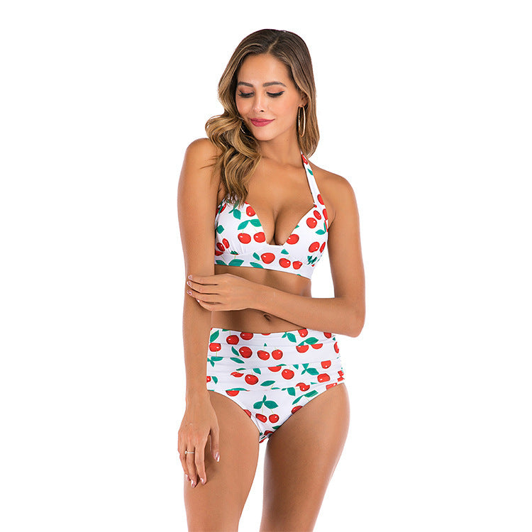 Ladies High-Waisted Bikini Set with Adjustable Top StylebySassy