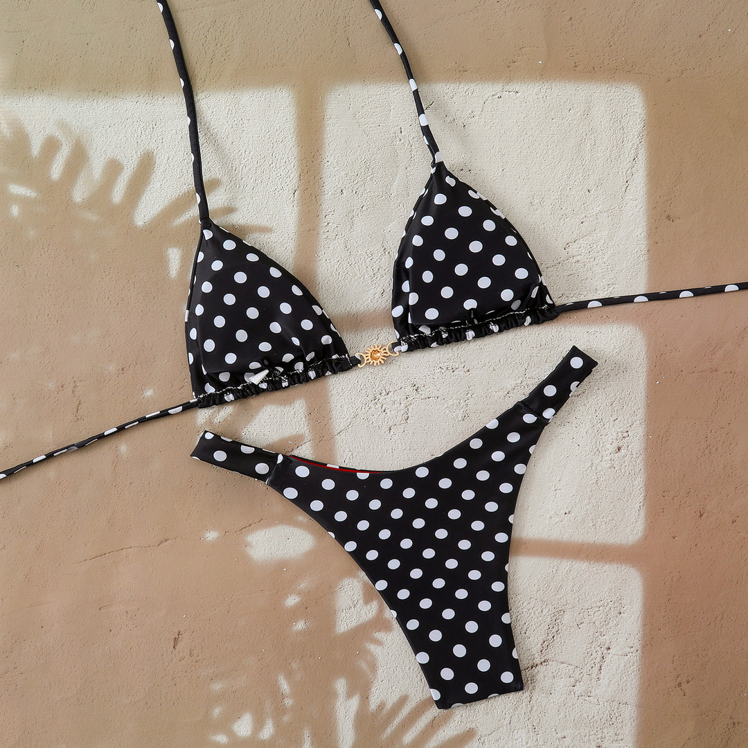 Ladies Designer Bikini with Leopard Print and Elaborate Details StylebySassy