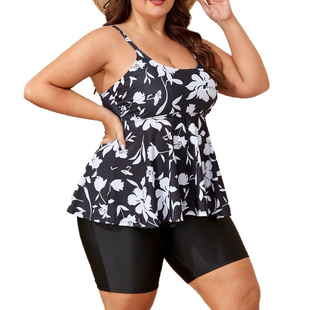 Women Tankini Set with floral top and shorts StylebySassy