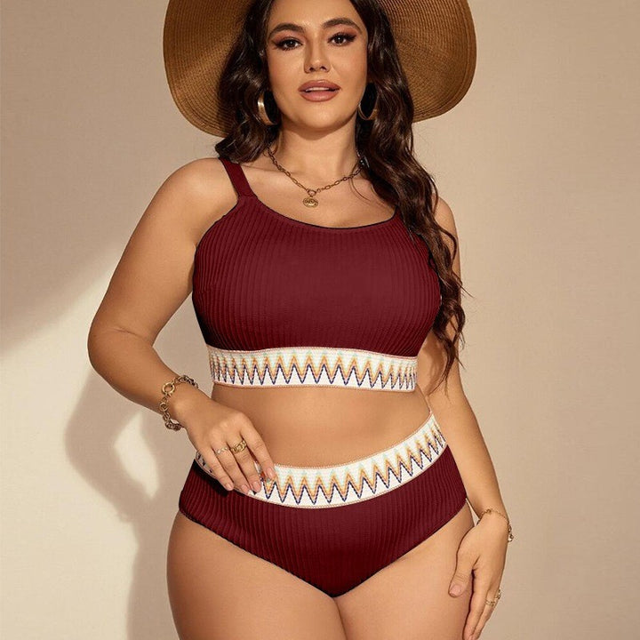 Women’s Sporty Bikini Set with High Waist and Elastic Band StylebySassy