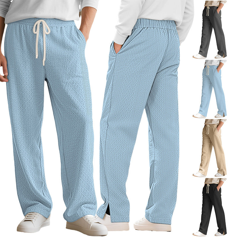 Ladies nan comfortable structured lounge pants with elastic drawstring and straight leg StylebySassy