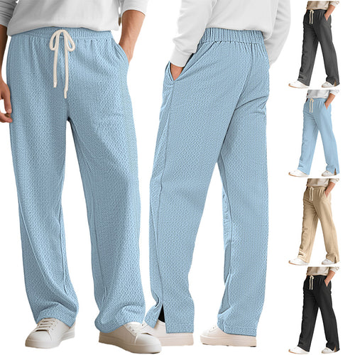 Ladies nan comfortable structured lounge pants with elastic drawstring and straight leg StylebySassy