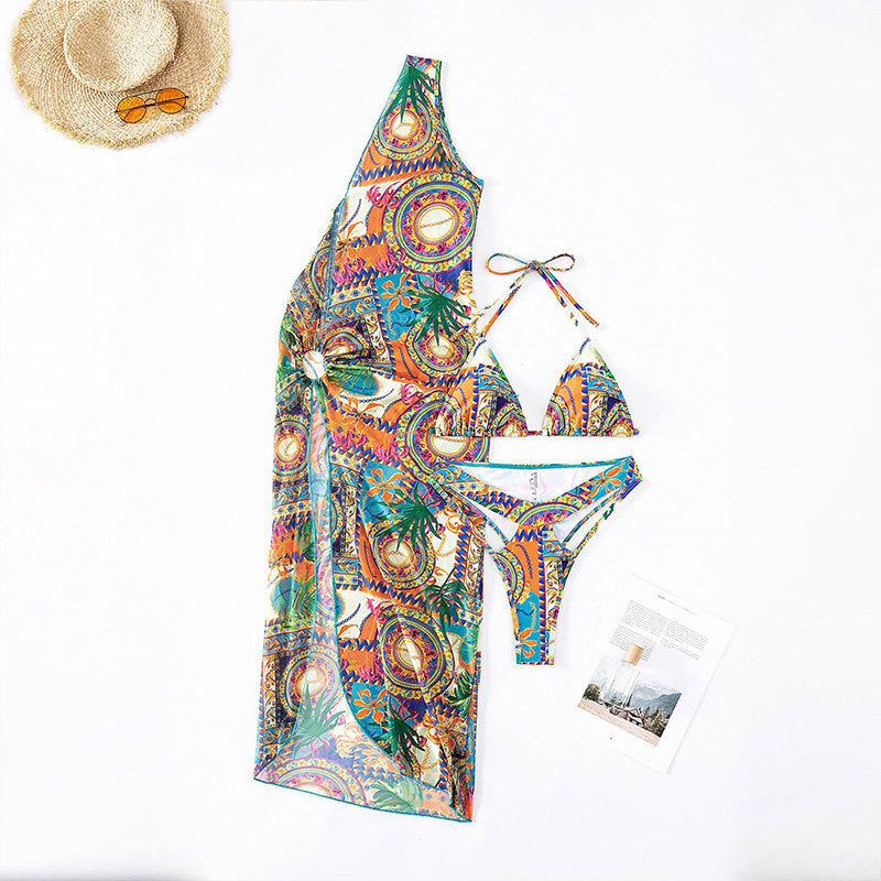 Women's bikini set with creative wrap design and stylish patterns StylebySassy